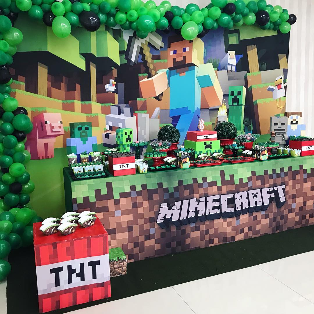 30 ideias de Minecraft  aniversário minecraft, festa de aniversário  minecraft, minecraft festa