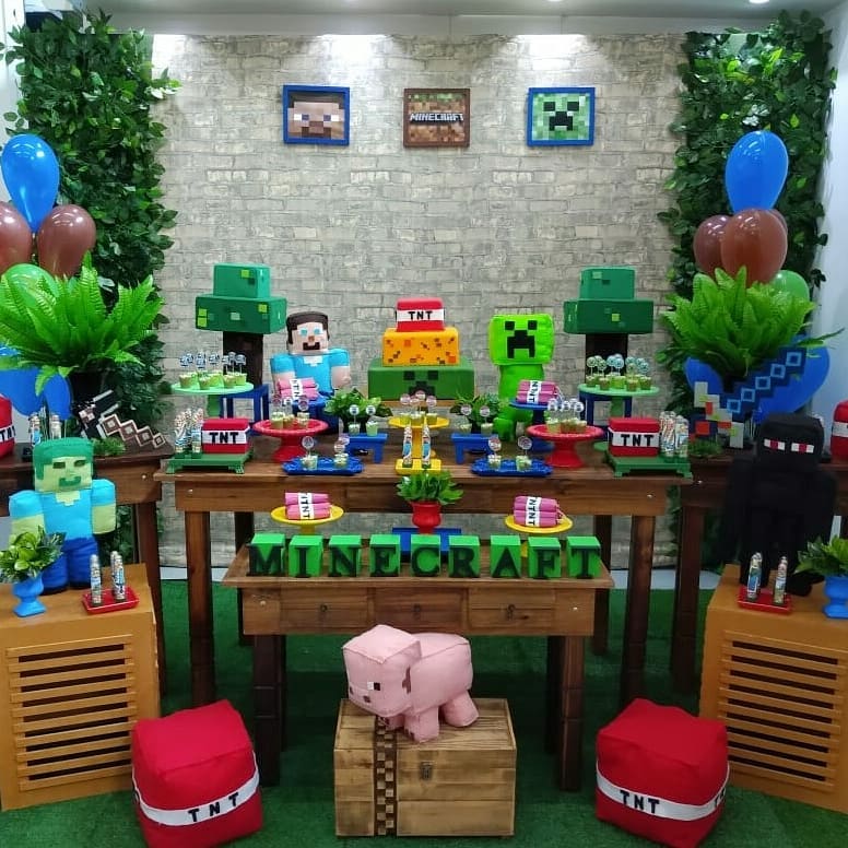 Pôster de fundo Roblox para festa de aniversário com tema Roblox, fundo de  videogame, artigos de festa de aniversário, decoração de parede para  crianças