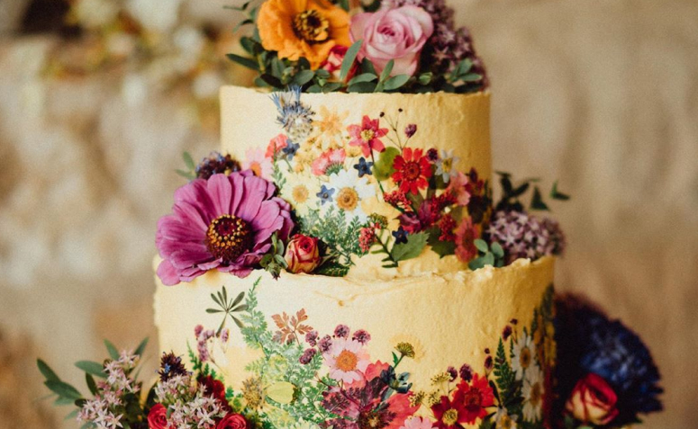Quadrado redondo flor decoração do bolo de aniversário decoração
