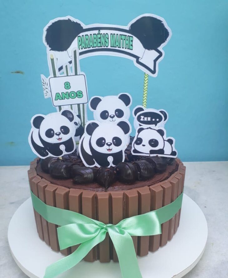 Bolo de pandas de chocolate, receita para crianças em vídeo do