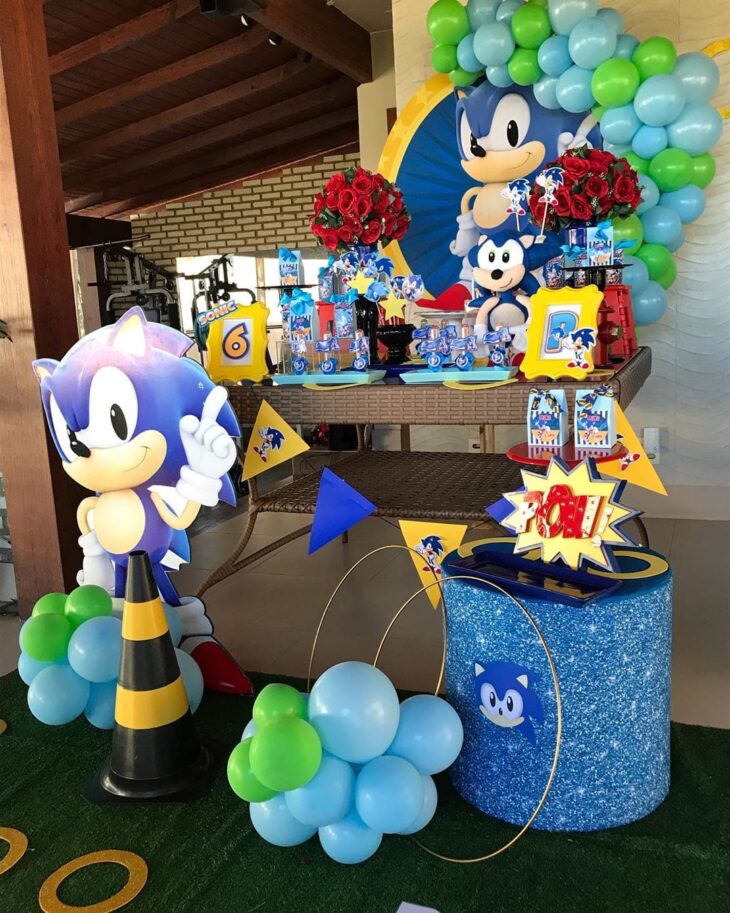 Sonic - Sonic Amarelo 9  Sonic the hedgehog, Sônica, Festas de