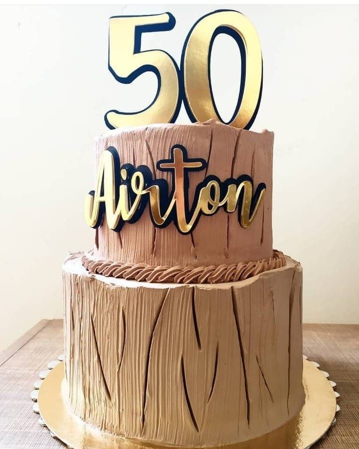 Bolo de 50 anos: 80 ideias para iniciar a nova década muito feliz  Bolo de 50  anos, Bolo lindo de aniversário, Bolo de aniversário de 50 anos