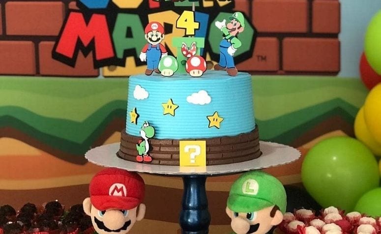 Bolo Super Mario Bros Decorado - Morumbi - Zona Sul