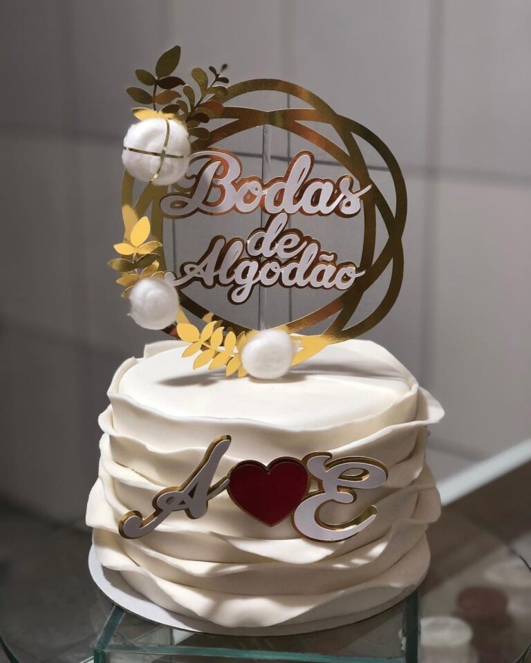 Bolo Bodas De Algodão 50 Ideias Para Celebrar 2 Anos De Amor 6337