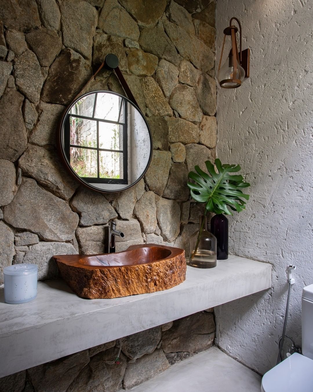 Lavabo rústico ideias que remetem à natureza na decoração